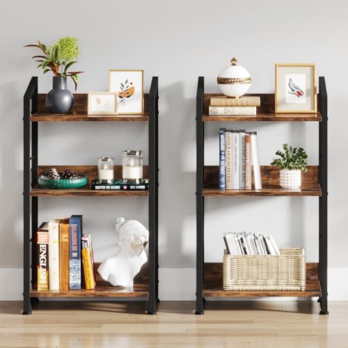 3-Tier Wood Metal Bookshelf E91016