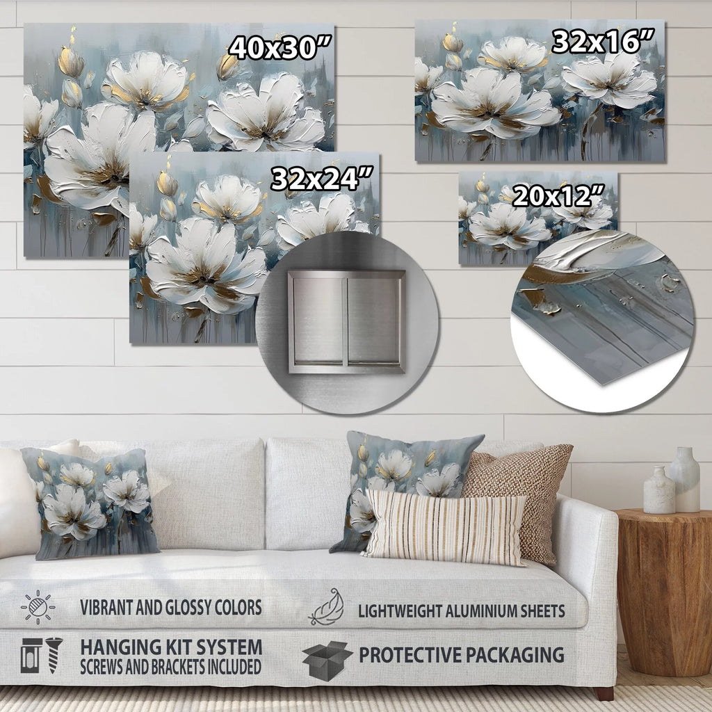 Floral Daisy Metal Wall Art Prints R3364