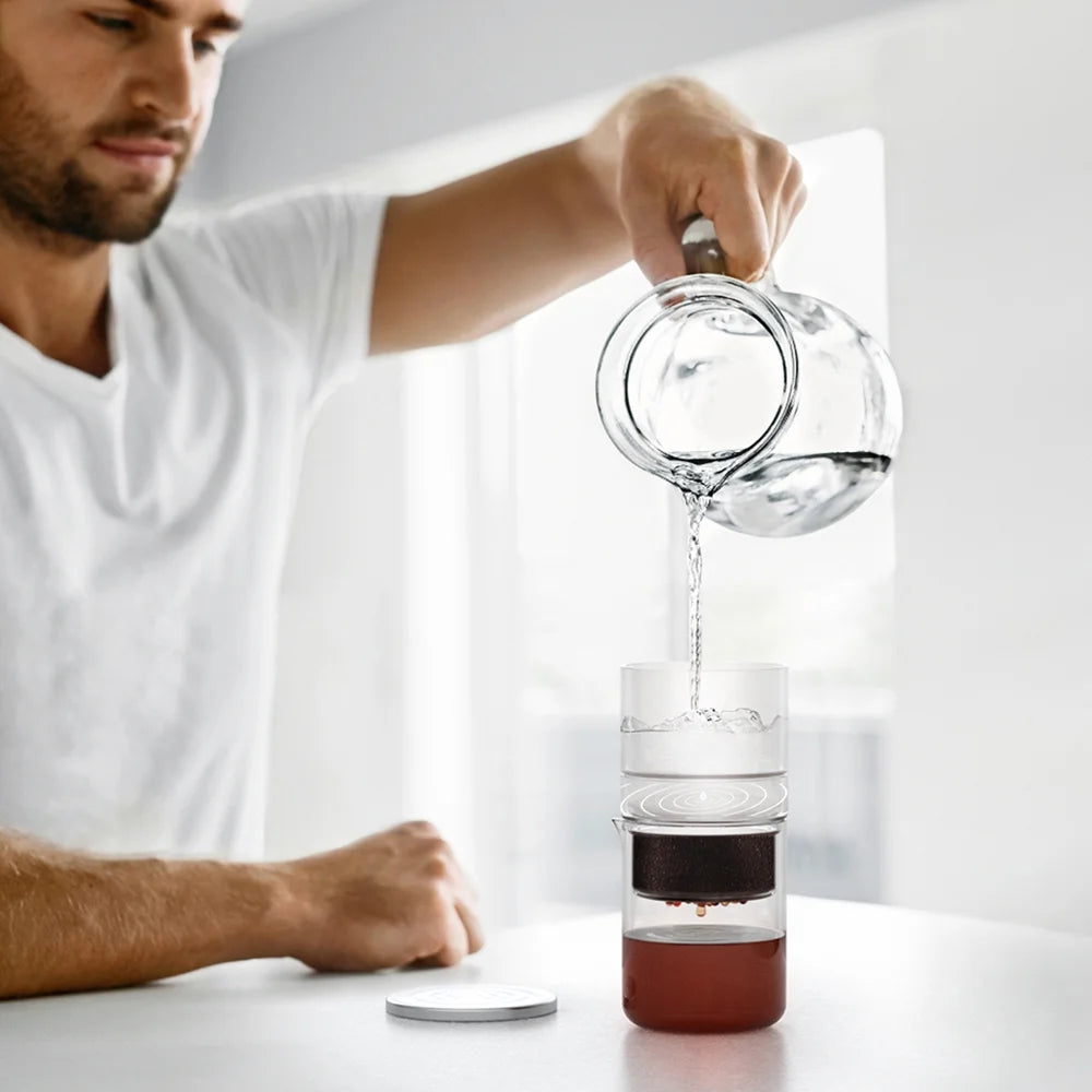 Cold Brew Coffee and Tea Maker, Borosilicate Glass Dripper V169