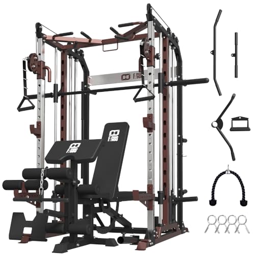 Power Cage with Barbell, LAT-Pull Down & Cable Crossover System B725049