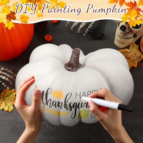 3 Pcs Large Faux Foam Artificial Pumpkin I1280