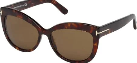 Red Havana Brown Polarized 56 mm Women's Sunglasses F559855