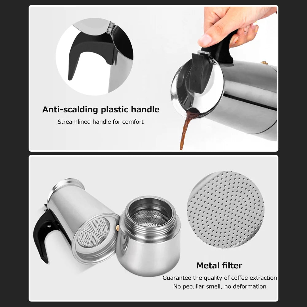 Portable Electric Stainless Steel Coffee Maker E388
