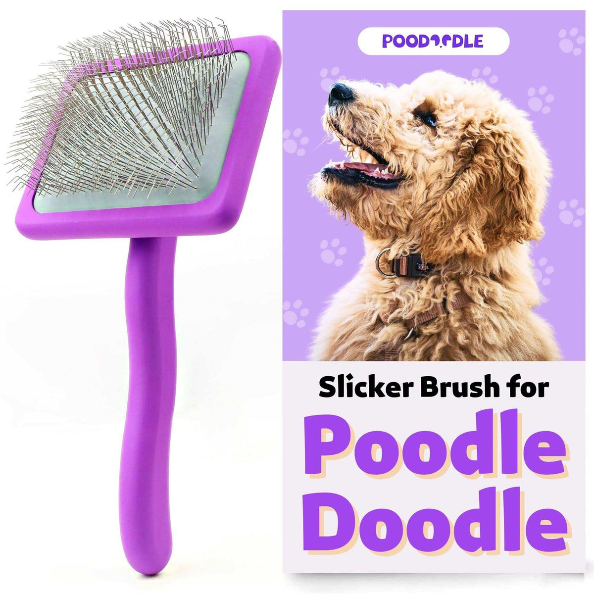 Long Pin Wood Dog Brush W64801