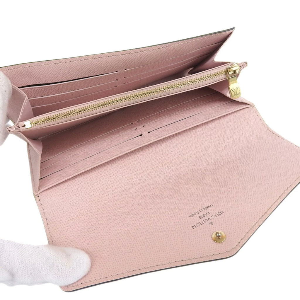 Pre-Owned Monogram Pink Long Wallet Q3745