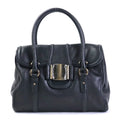 Pre-Owned Black Leather Handbag R912656
