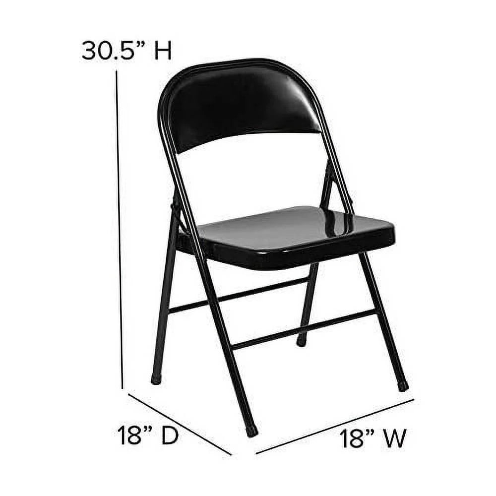 Black Metal Folding Chair F97498