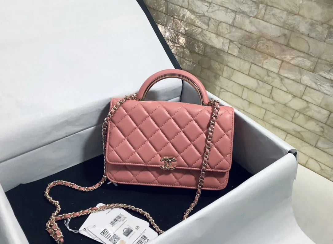 Pink Hand-Held Cross Bag J58116