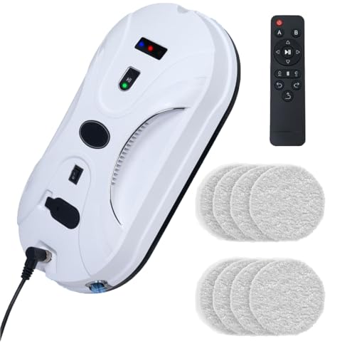 Automatic Window Cleaning Robot with Dual Spray, 3000Pa Suction, Remote Control U836