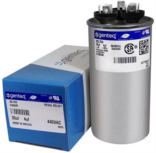 30/4 uF MFD 440 VAC Dual Round Replacement Capacitor K1737