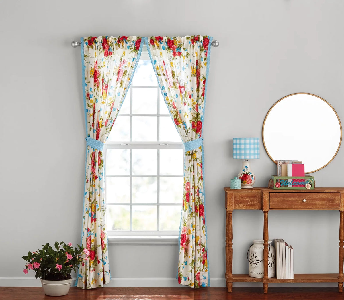 Light Filtering Rod Pocket Window Curtain Panel, Set of 2, 40 x 84 U555099