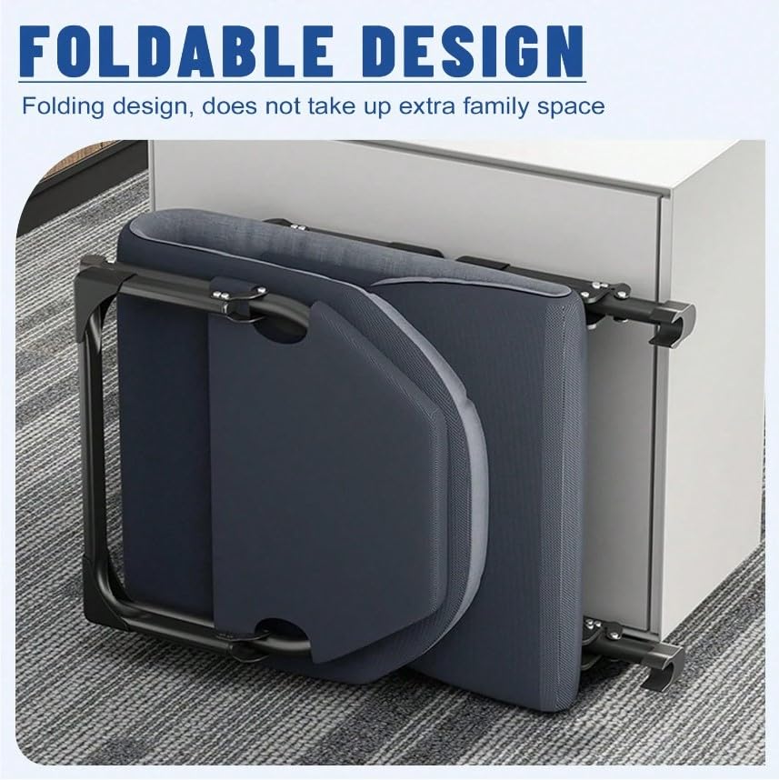 Portable Folding Camping Cot with Pillow Adjustable Backrest Z936668