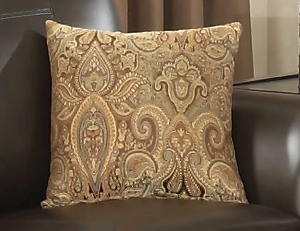 Brown Leather Gel Sofa F7321