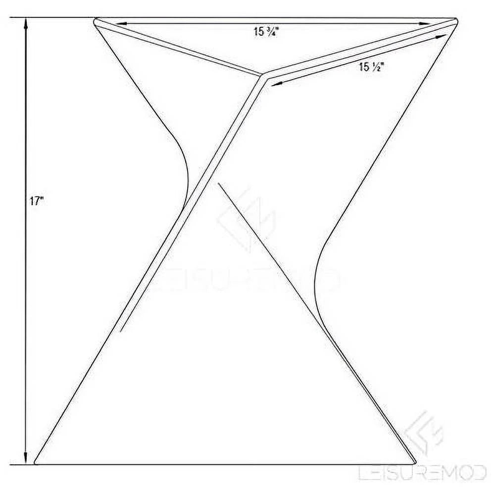 Orange Plastic Triangle End Table Set Of 2 P64828