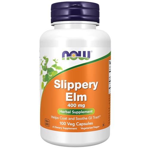 Slippery Elm 400 mg Herbal Supplement 100 Veg Capsules V401