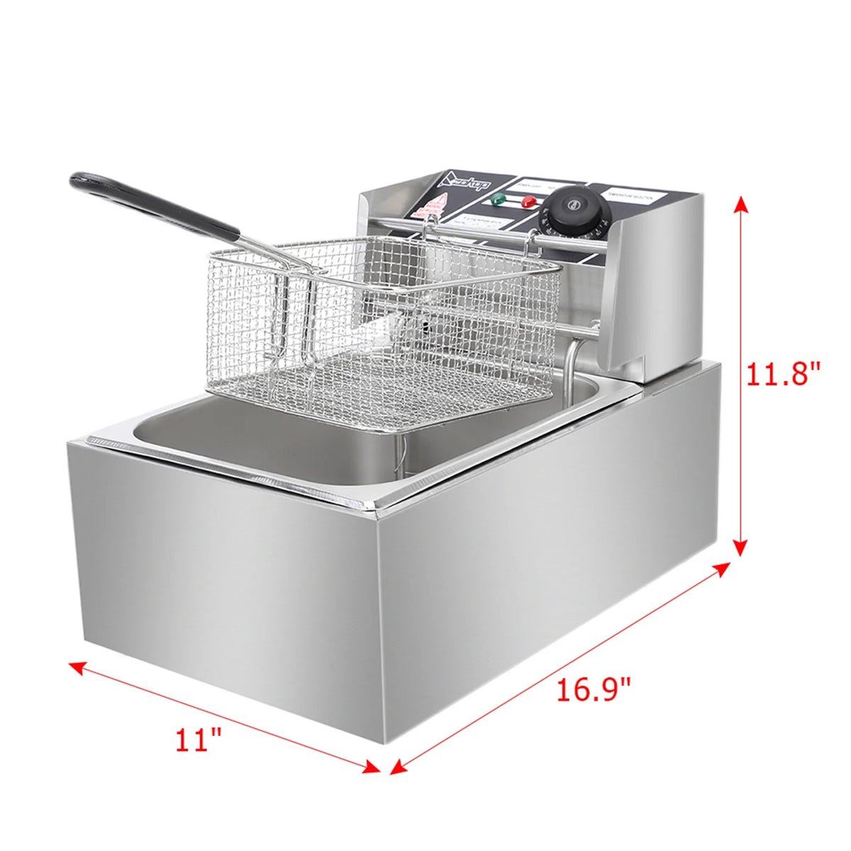 2500W Stainless Steel Deep Fryer with Basket Z39146
