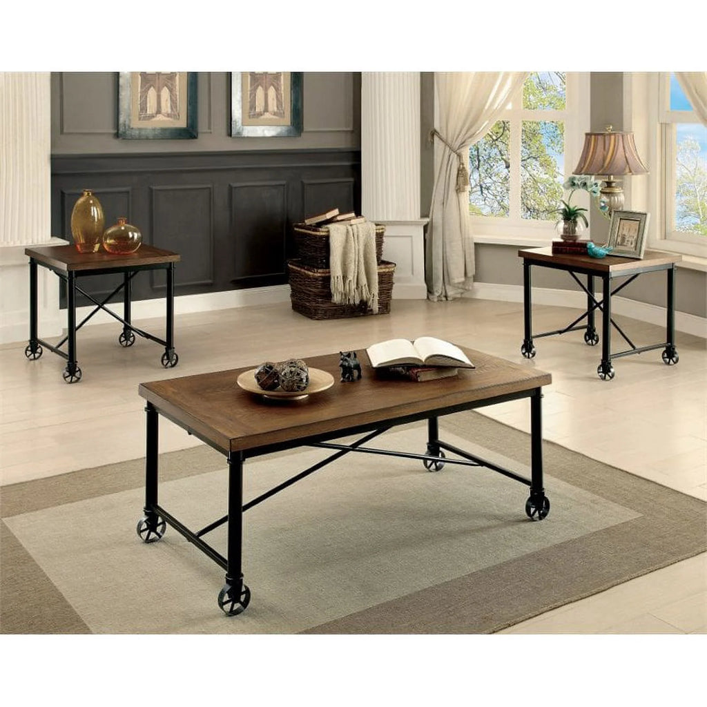 Wood 3-Piece Coffee Table Set N948