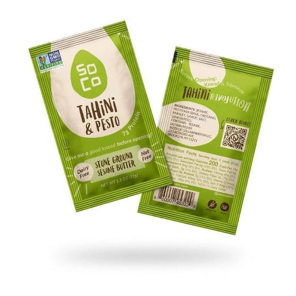 Artisanal Tahini Jars and Squeeze Packs Gluten-Free Sugar-Free I82644