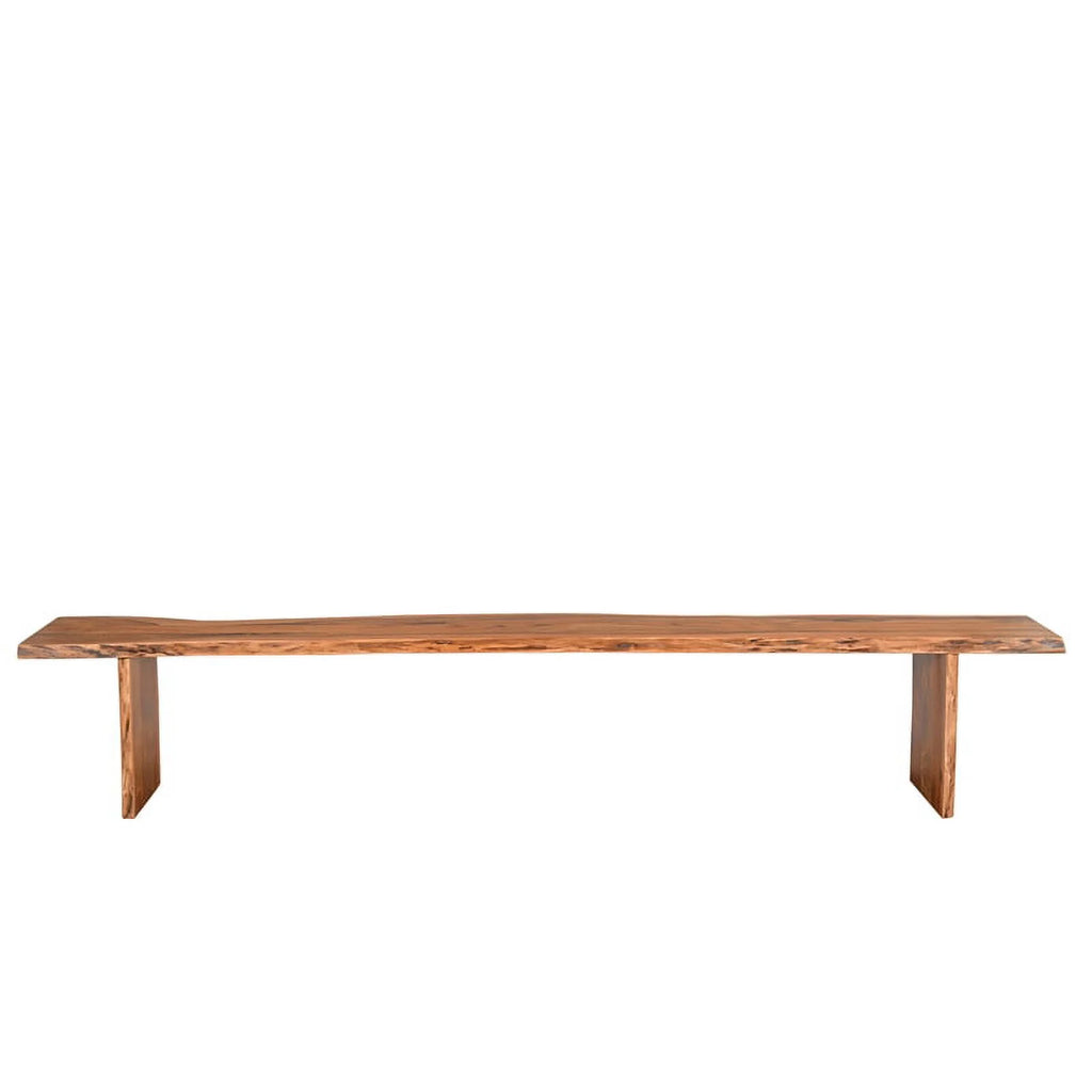 105" Live Edge Solid Wood Dining Bench in Brown U5363