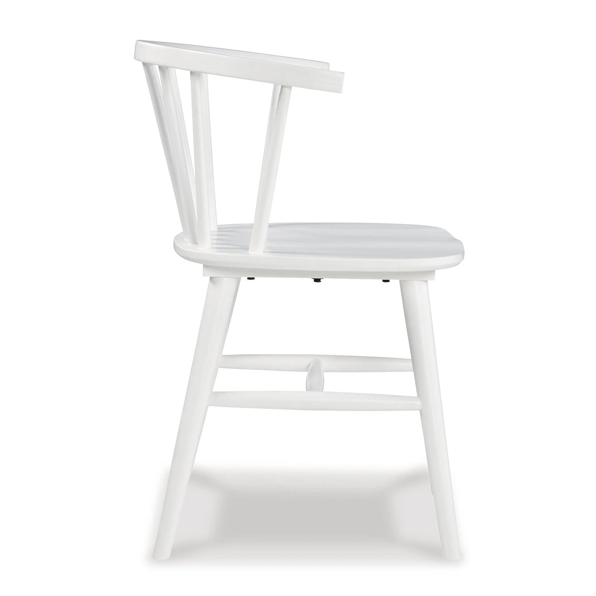White Spindle Back Dining Chair Set of 2 X4929