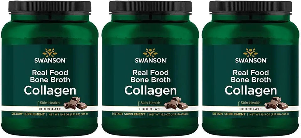 Chocolate Bone Broth Collagen 19.5 oz Powder 3 Pack H63761