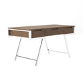 63 Inch Office Desk with 3 Drawers and Stainless Steel Legs K888593