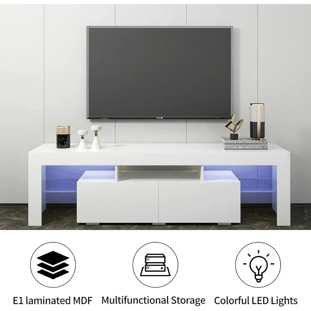 TV Cabinet with LED for 70" TV with 2 Drawers K486