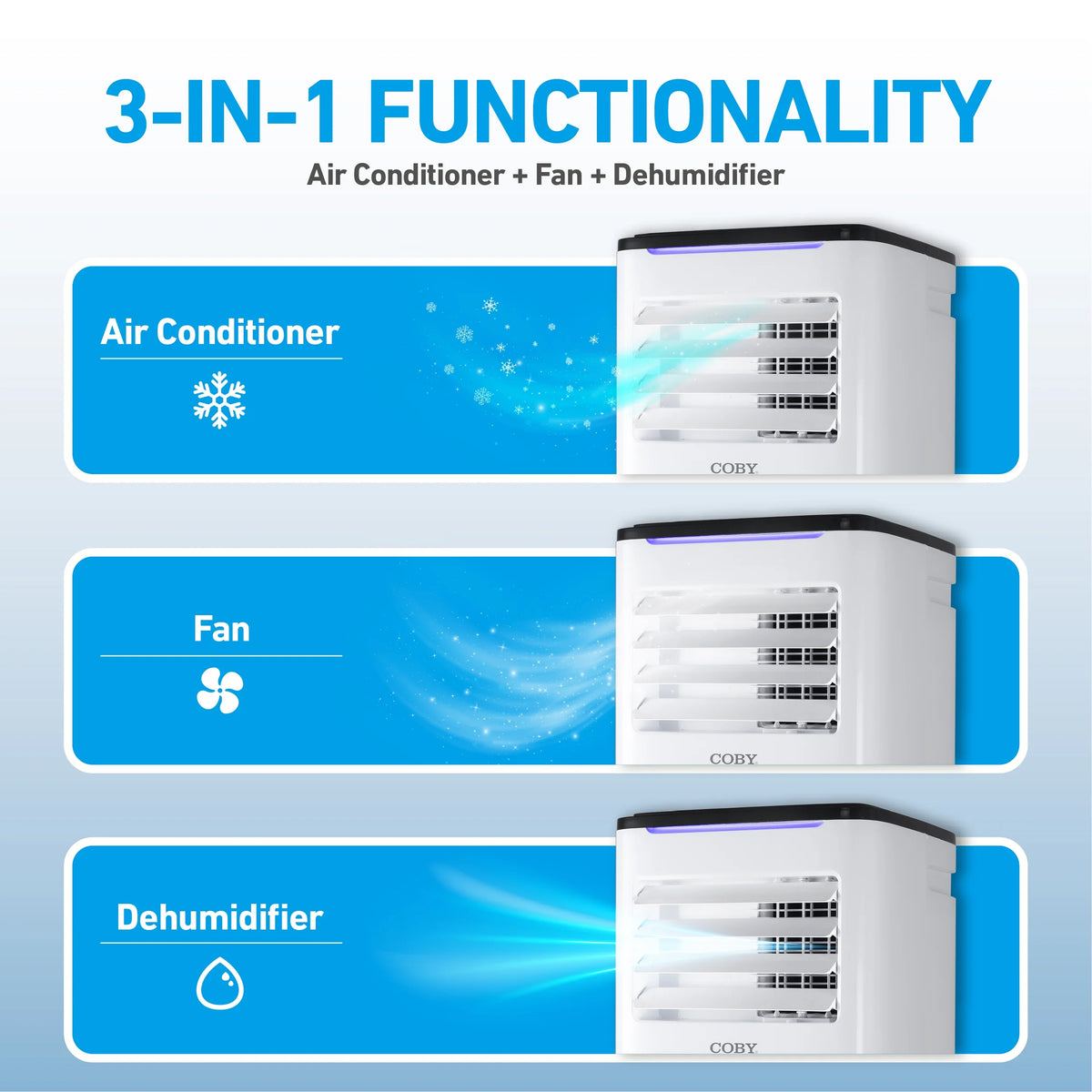 Portable Air Conditioner 6,100 BTU 3-in-1 AC Unit W674