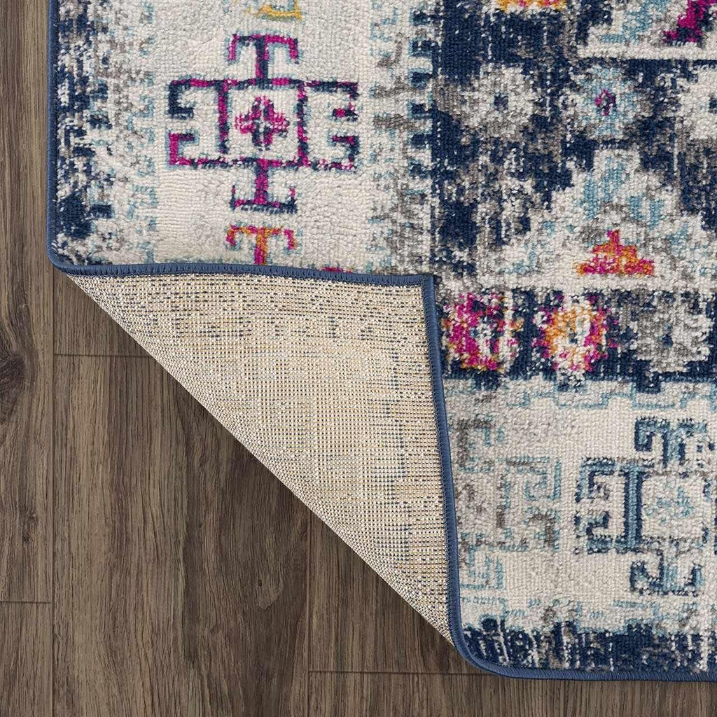 Multicolor Geometric Runner Rug 2'7" X 10' U5527