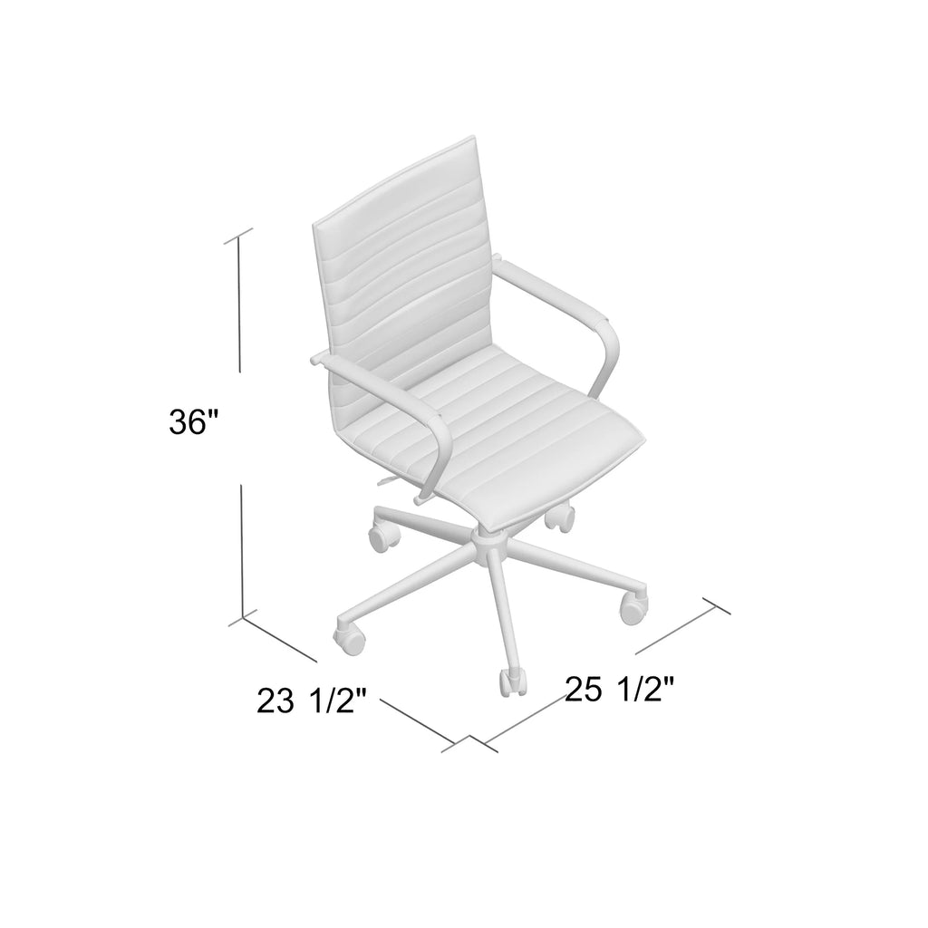 Gray Adjustable Mid-Back Office Chair I28102
