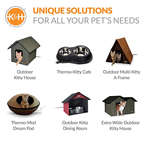 Covered Outdoor Cat Feeding Station J588351