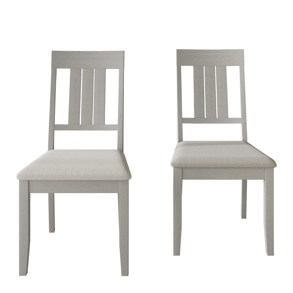 White Wooden Dining Chair Set of 2 P300669