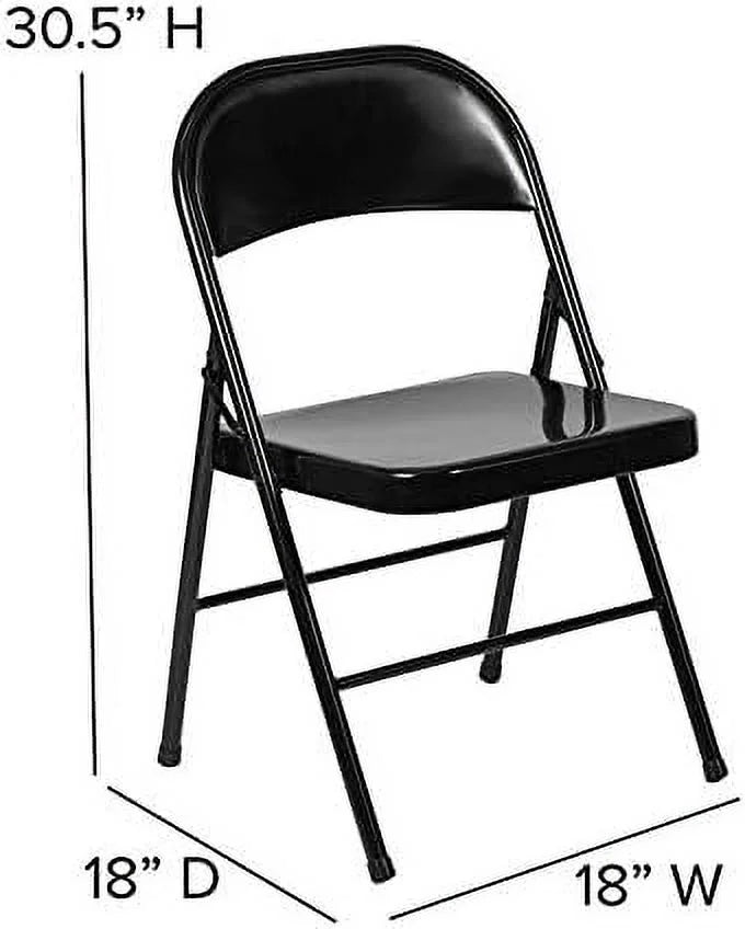 Black Metal Folding Chair F97498