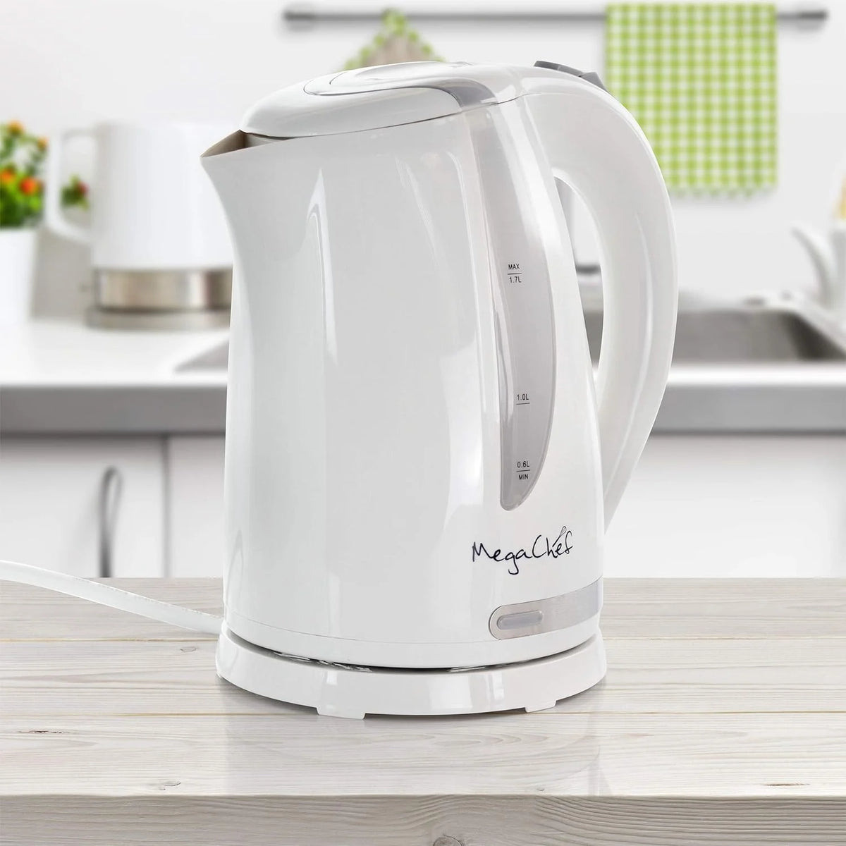 White Plastic Electric Tea Kettle W644866
