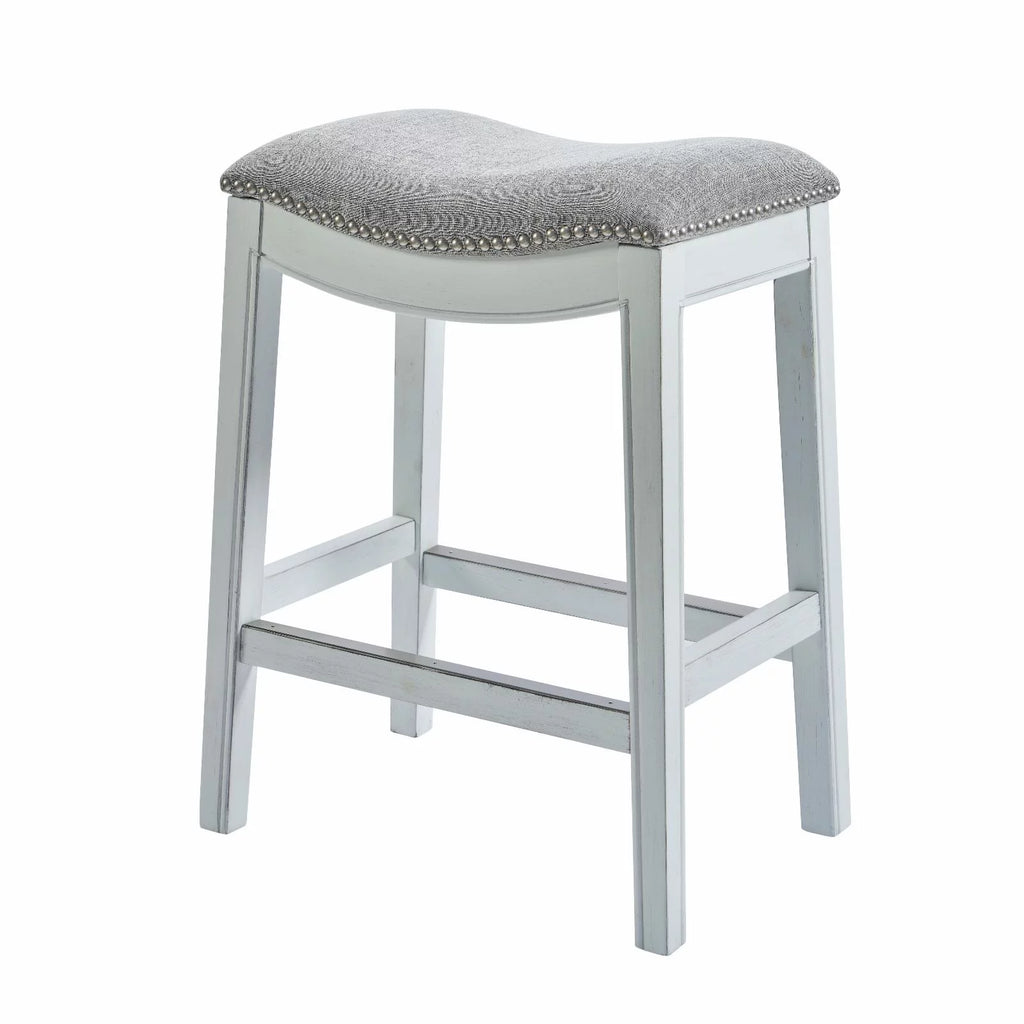 26" Farmhouse Wood Counter Height Stool L8375