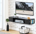 Black Wall Mounted Floating TV Stand E57416