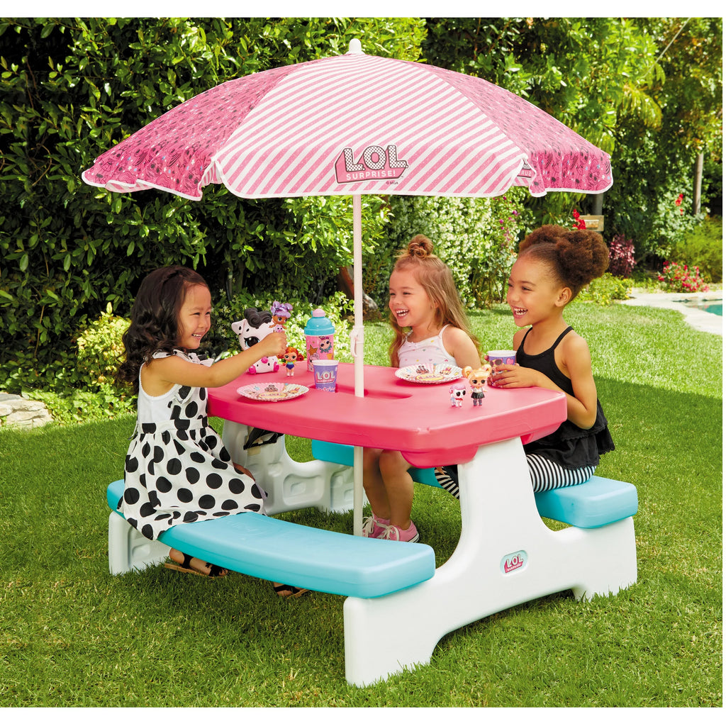 Kids Picnic Table with Umbrella K573226