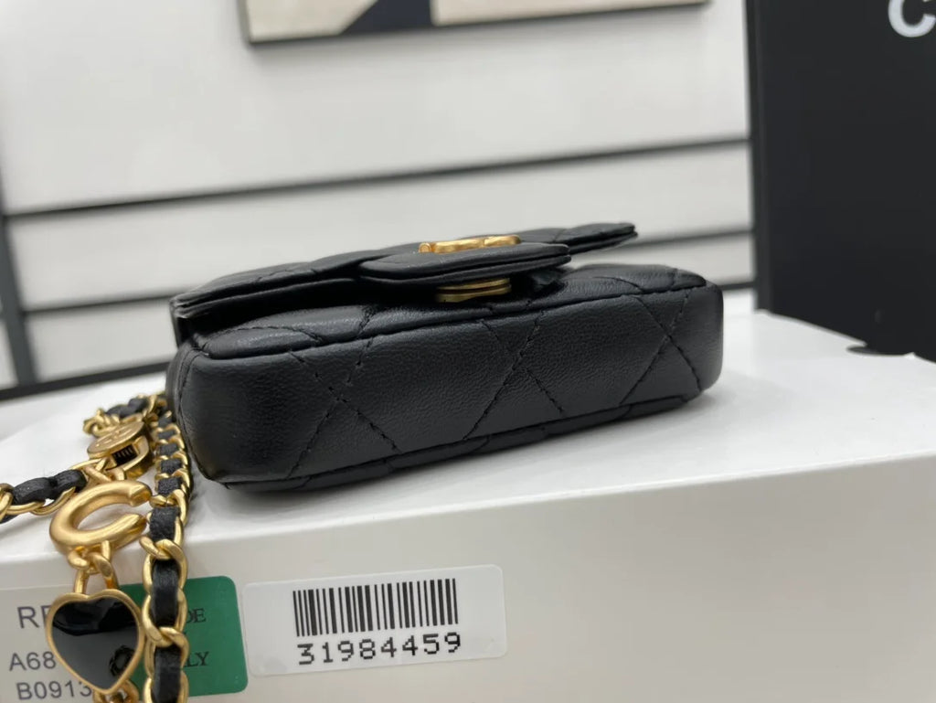 Black Mini Flap Bag B960
