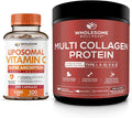Vitamin C Capsules + Multi Collagen Protein Powder Hydrolyzed Bundle L946