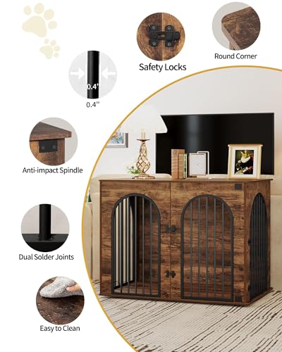 31.5'' Wooden Dog Crate Furniture TV Stand J82517