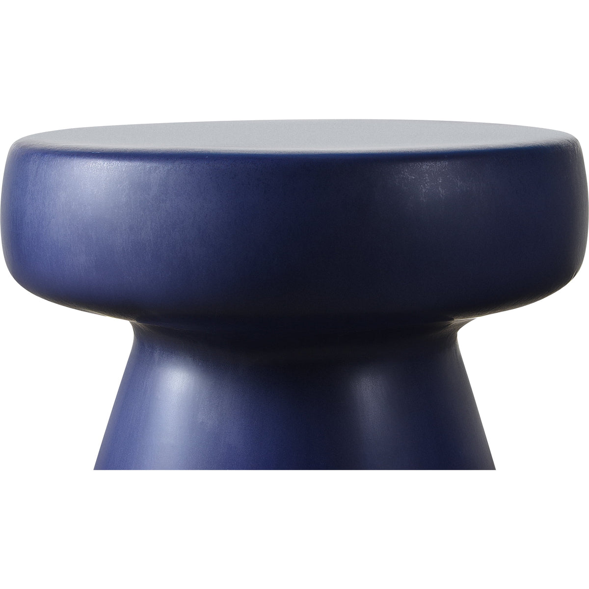 Ceramic Mushroom Outdoor Side Table 16" Navy Blue P95607