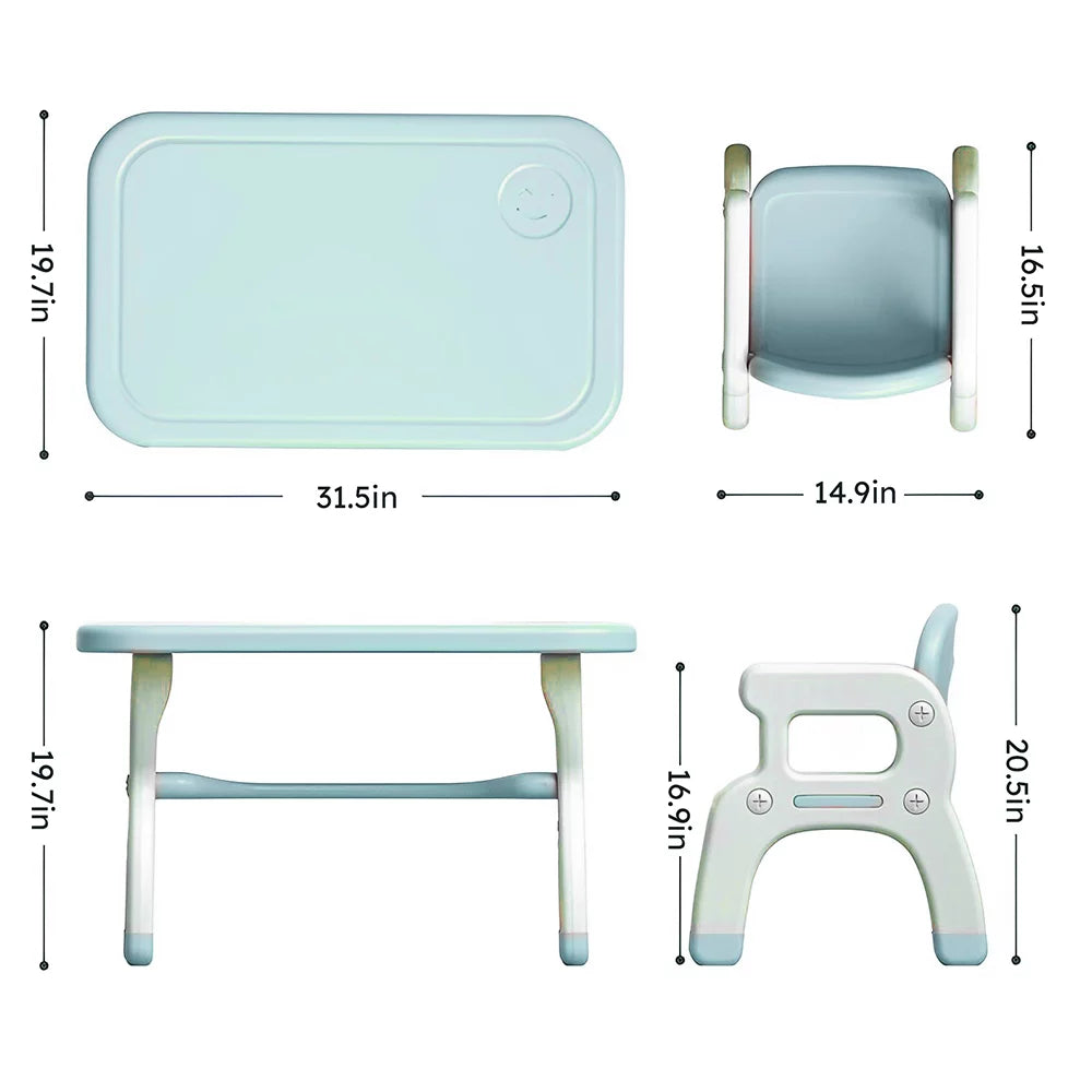 Kids Learning Desk and Chair Set Blue G43100