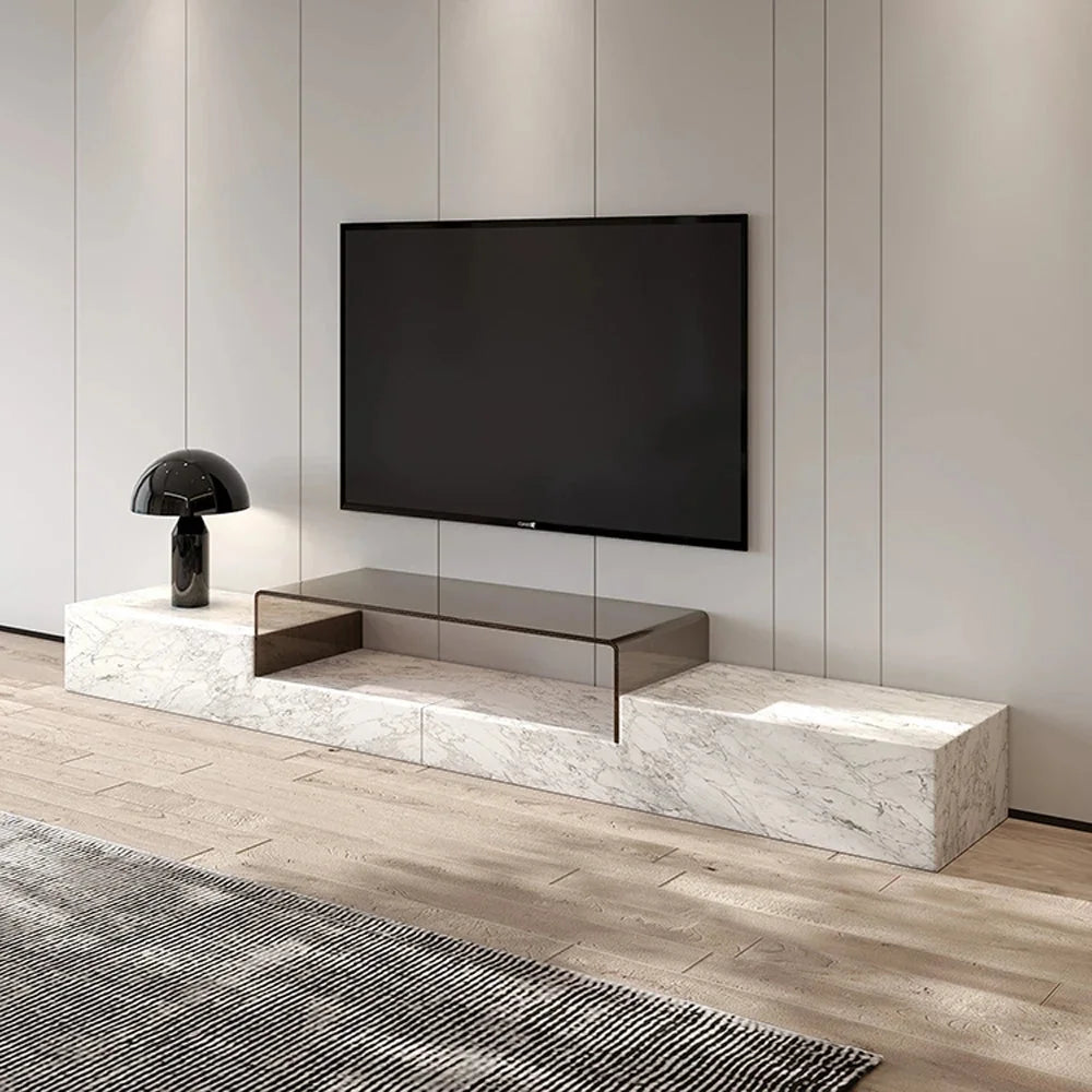 Marble Glass Top TV Stand L31280