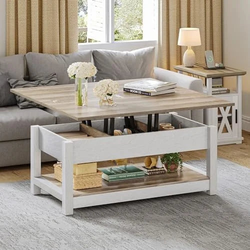 Lift Top Coffee Table Rustic Brown U93459