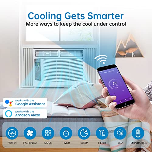6,000 BTU Window Air Conditioner with Remote & APP Control O8950