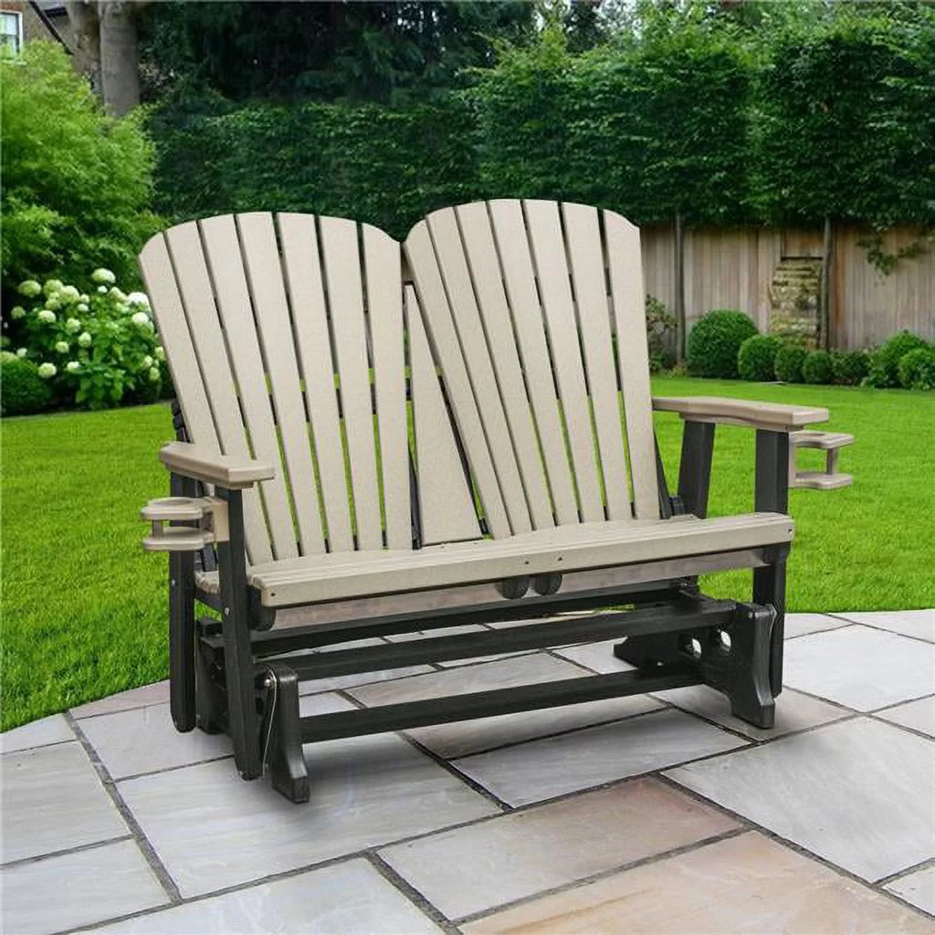 Weatherwood Back Glider with Black Base Y793638
