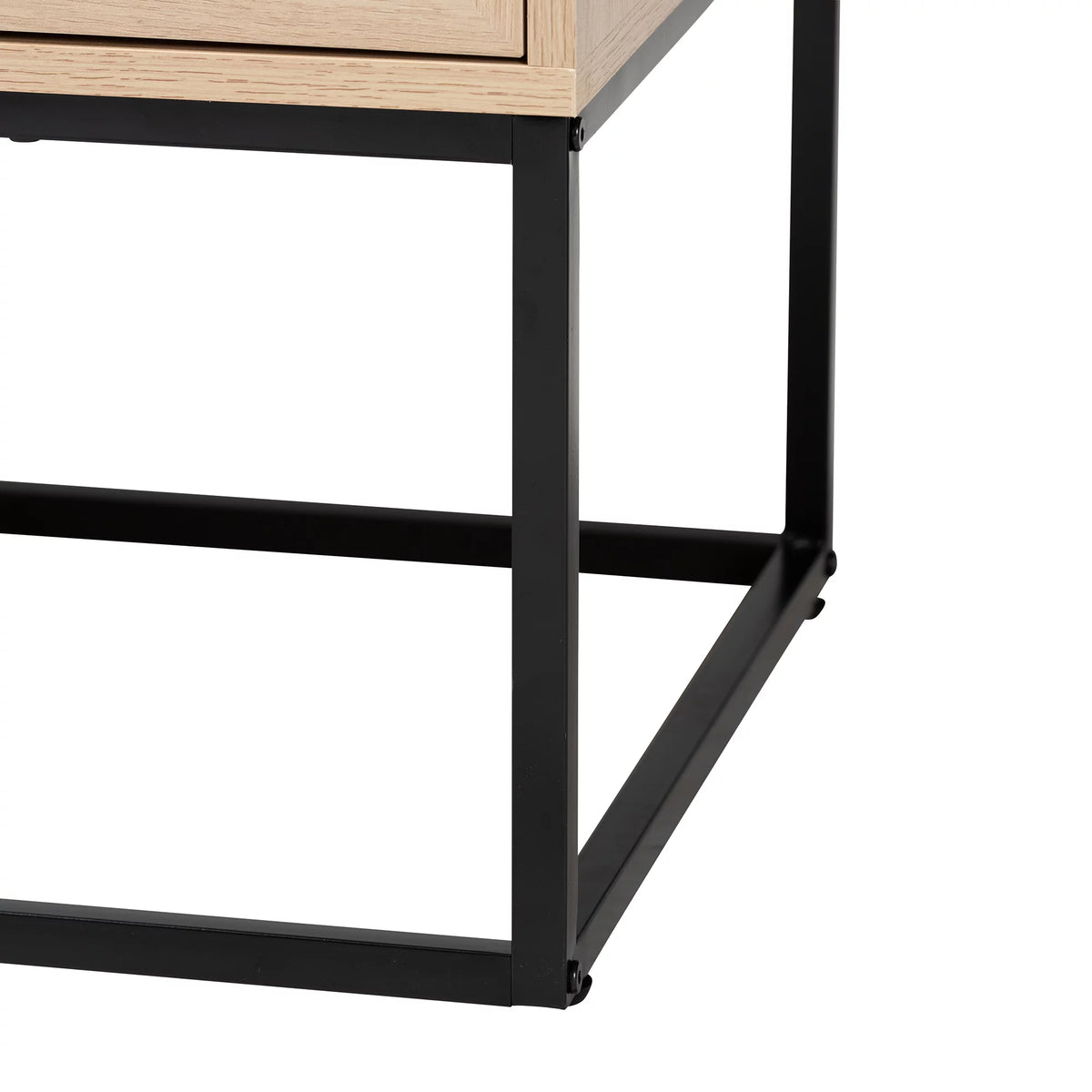 Natural Brown Wood and Rattan 2-Drawer Coffee Table G166