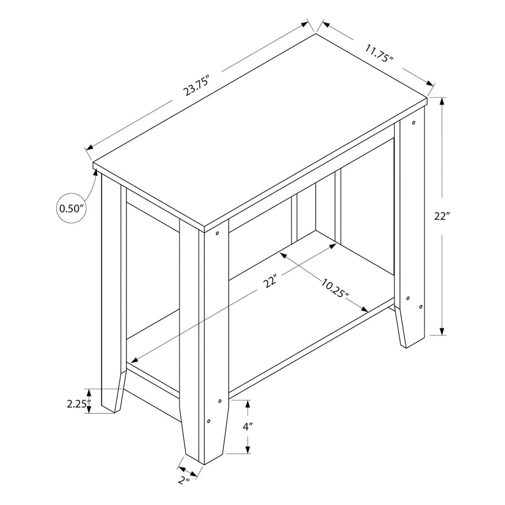 Brown Laminate Accent Table W19701