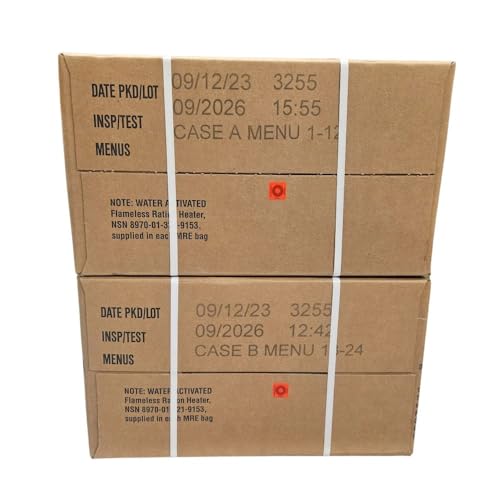 MRE Meal Ready to Eat with Entree Snacks Dessert Drink Mix Utensils W9509