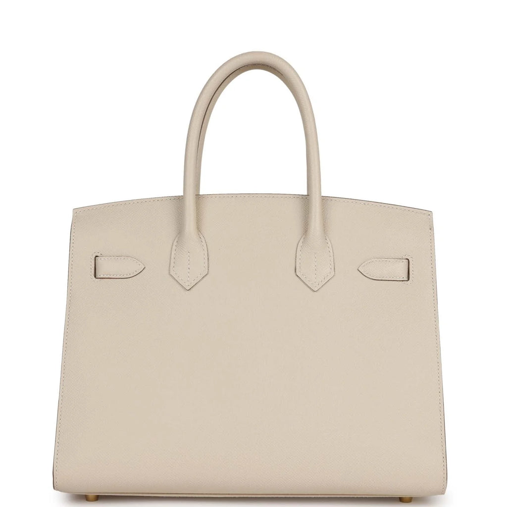 Pre-owned 30 Craie Epsom Handbag V472